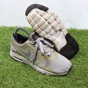 Nike Air Max Zero QS Womens 6.5 Metallic Silver Bullet Running Shoes 863700-002